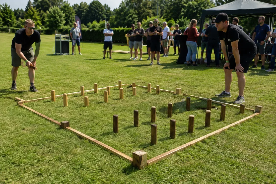 Wikingerschach: Kubb: Wurfhölzer, Taktik und Ruhe. Das gesellige Gegengewicht.