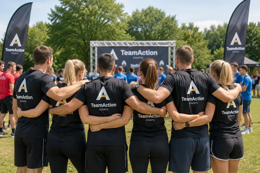 Team-Ausstattung: Trikots oder Bänder in Ihren Firmenfarben. Die Teams sind sofort erkennbar.